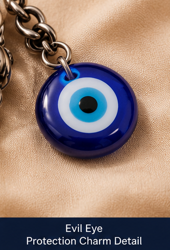 Guardian Bell Evil Eye Keychain